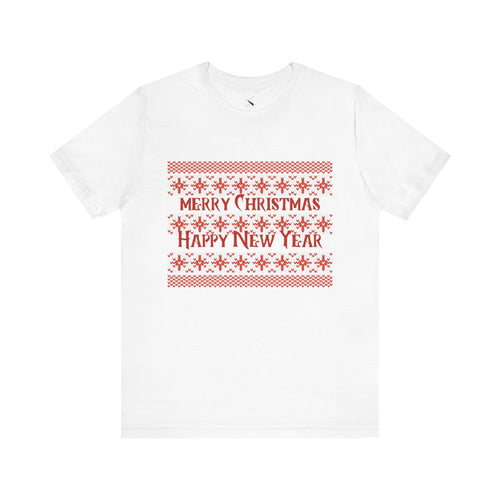 Merry Christmas Sweater Pattern Tee