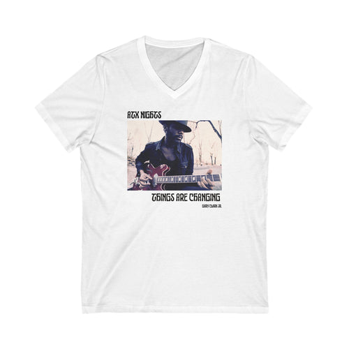 ATX Nights- Gary Clark Jr. - Music Scene- Men's Jersey Short Sleeve V-Neck Tee
