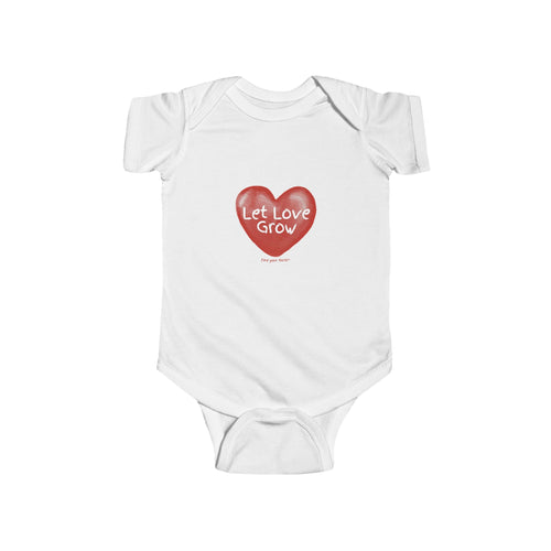 Let Love Grow Baby Onesie