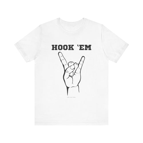 Hook Em Sign - Jersey Short Sleeve Tee