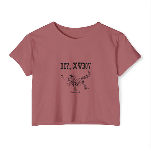 Hey, Cowboy - Women's Festival Crop Top