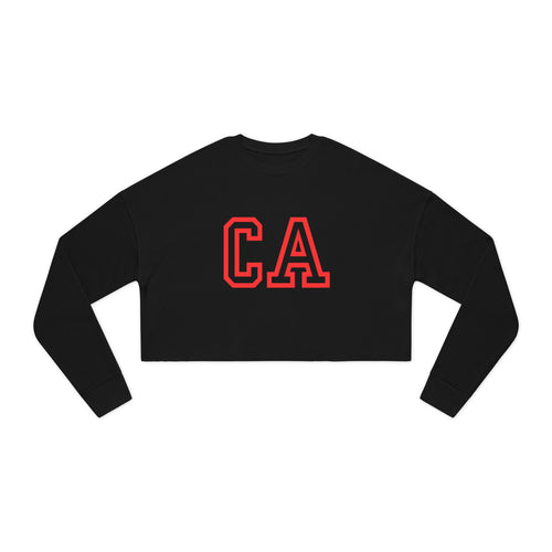 CA Women's Cropped Sweatshirt – Casual Cool with a Statement Edge 🌴✨