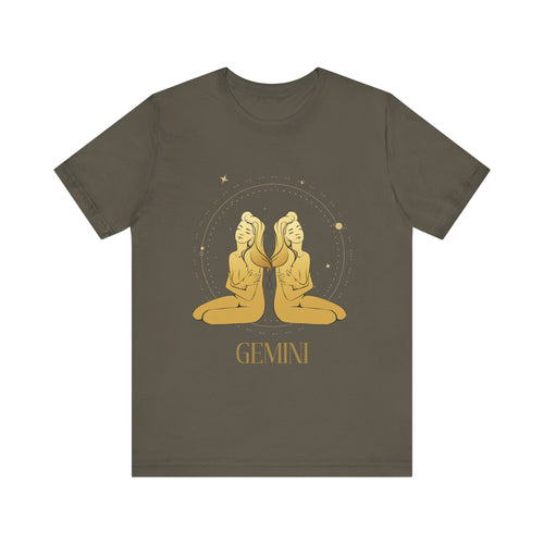 Gemini The Twins Zodiac Unisex Jersey Short Sleeve Tee