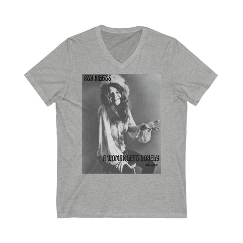 ATX Nights- Janis Joplin- Men's V-Neck Tee
