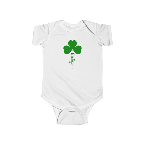 Lucky Clover Baby Bodysuit – Soft, Sweet, and Full of Luck! 🍀