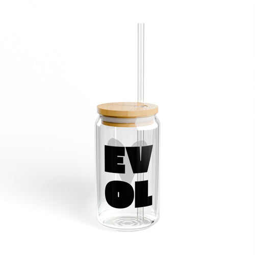 EVOL Heart 16oz Sipper Glass – Sip with Love