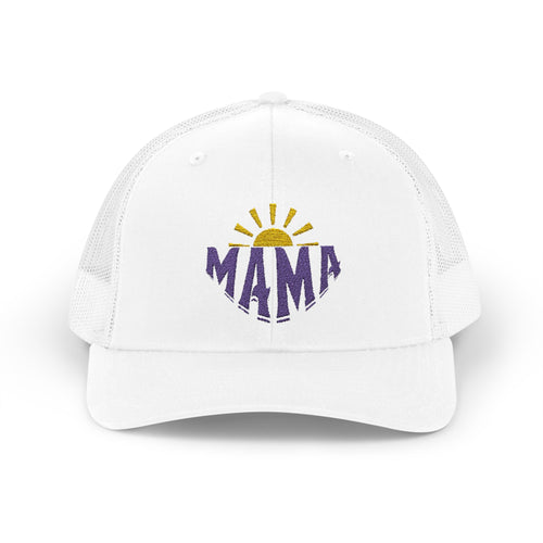 Mama Sunrise Embroidered Snapback Trucker Cap