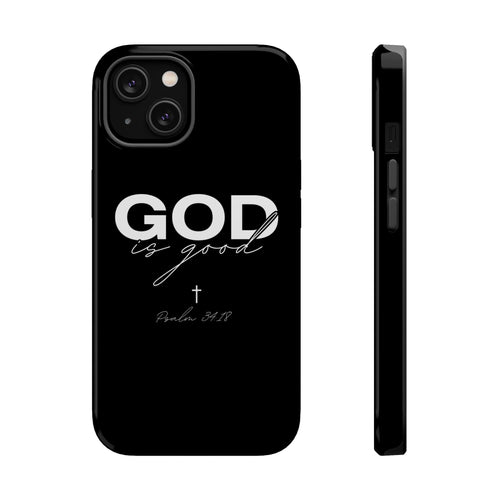 God Is Good black iphone 13/14/15/16 Magnetic Tough Cases
