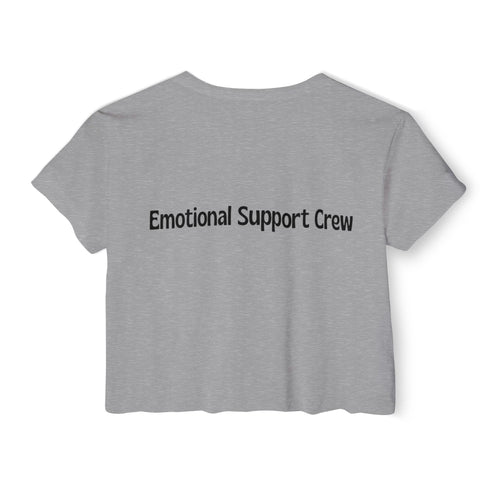 Emotional Support Crew Women's Festival Crop Top