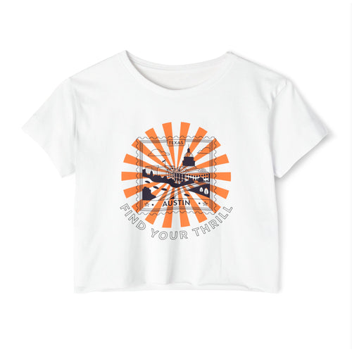 Find Your Thrill ATX Stamp – Women’s Festival Crop Top 🎶🤠