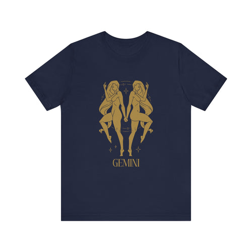 Gemini The Twins Zodiac Unisex Jersey Short Sleeve Tee