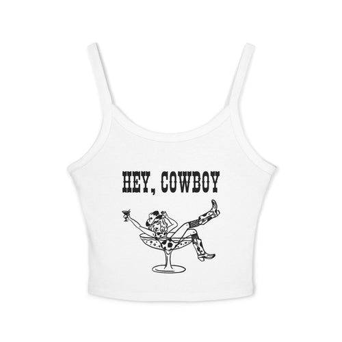 🤠 Hey Cowboy Served Cold – Women’s Spaghetti Strap Tank Top 🤠