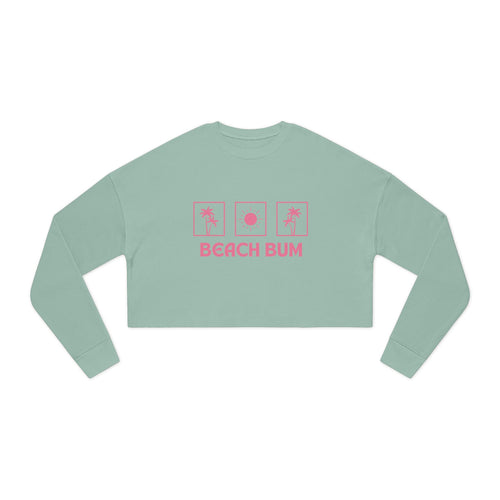 🌴 Beach Bum – Women’s Cropped Sweatshirt 🌴
