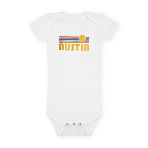 Austin Retro Sun Baby Short Sleeve Onesie®