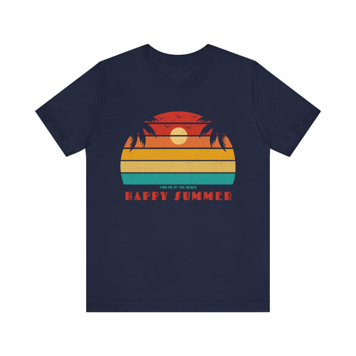 FIND ME AT THE BEACH- Unisex Jersey Short Sleeve Tee