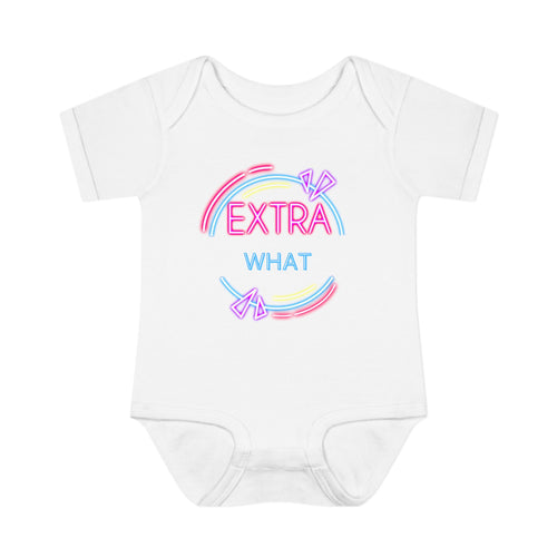 EXTRA WHAT Infant Baby Rib Bodysuit