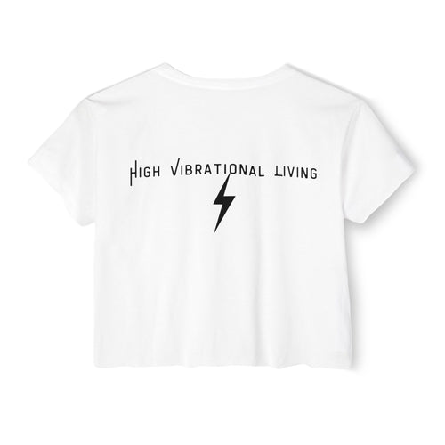 High Vibrational Living Women's Festival Crop Top
