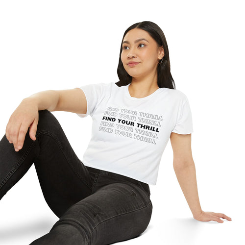 Find Your Thrill (on repeat) Women's Festival Crop Top