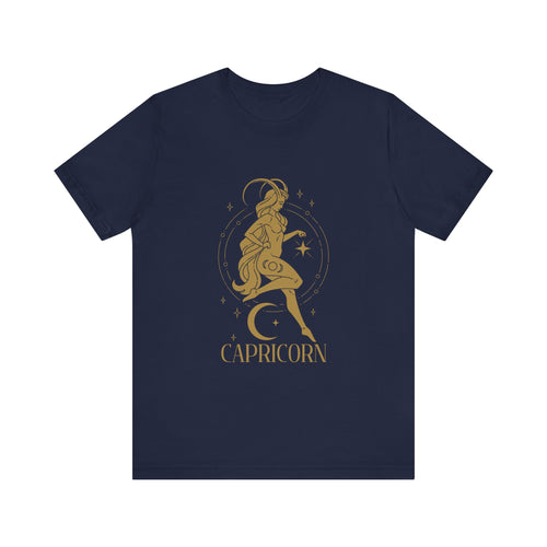 Capricorn Constellation Zodiac Unisex Jersey Short Sleeve Tee