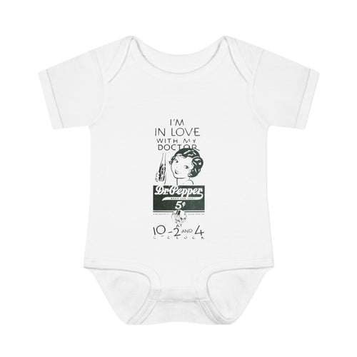 In Love With My Dr. Pepper Infant Baby Rib Bodysuit