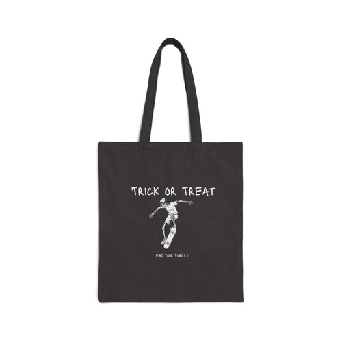 Trick Or Treat SkateBoard Cotton Canvas Tote Bag