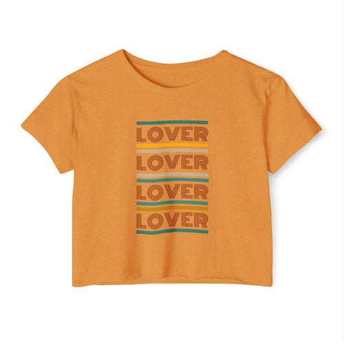 Lover, Lover, Lover, Lover Retro Women's Festival Crop Top