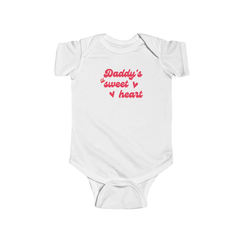 Daddy's lil sweet heart onesie