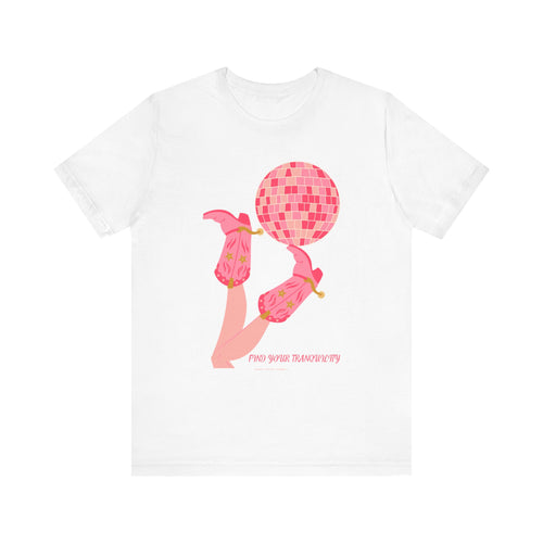 FYT Cowgirl Pink Disco - Find Your Tranquility Short Sleeve Tee