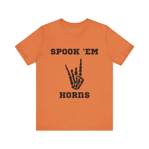 Spook Em Horns UT Halloween Unisex Jersey Short Sleeve Tee