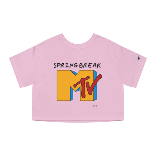 Spring break MTV Champion Women's Heritage Cropped T-Shirt