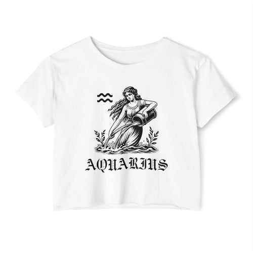 Aquarius Women's Festival Crop Tee