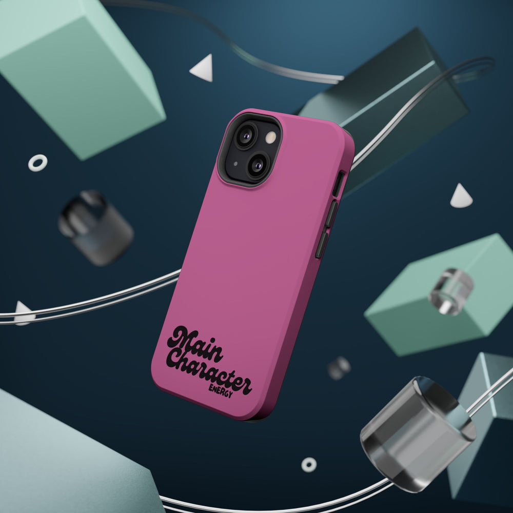 Main Character Energy Pink Edition Magnetic Tough iPhone 16, 15, 14, 13 Pro & Max Cases