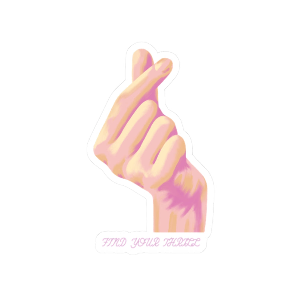 Find Your Thrill Hand Kiss-Cut Stickers