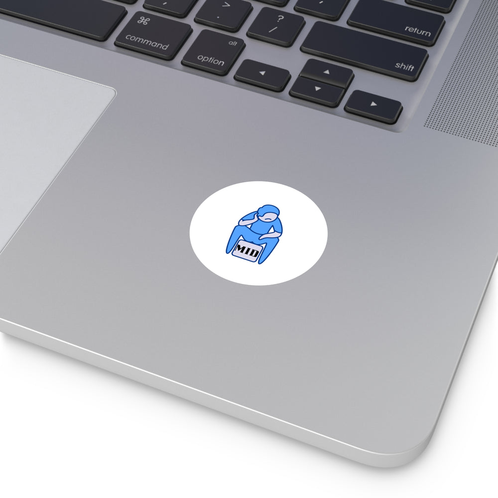 MID- Round Vinyl Stickers
