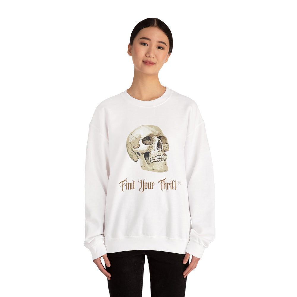 Find Your Thrill Skull Crewneck Sweatshirt