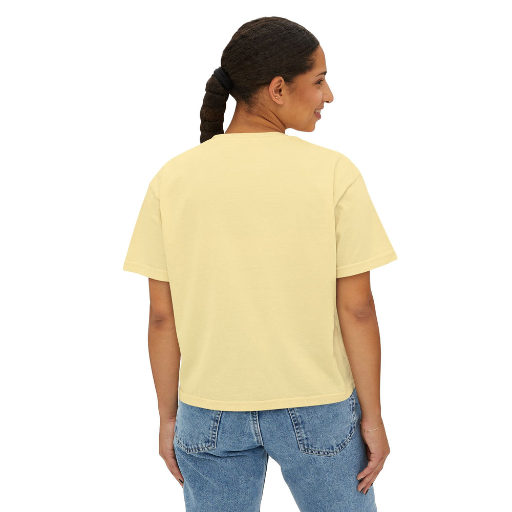 Wake Me With a Pastry – Cozy Boxy Tee for Spring & Summer