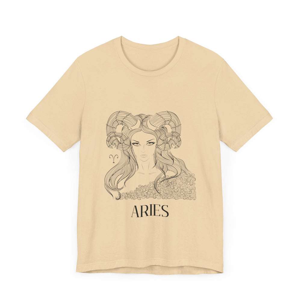 Aries Constellation Zodiac Unisex Jersey Short Sleeve Tee