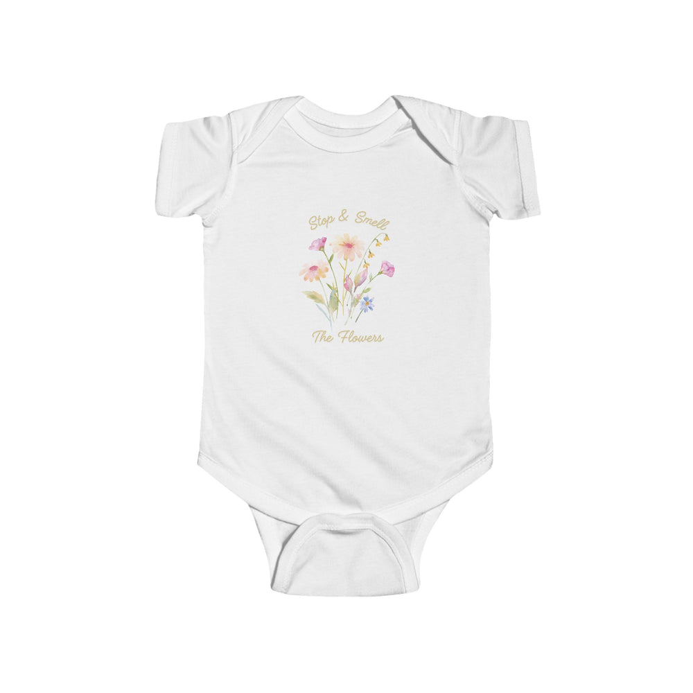 Stop & Smell The Flowers Infant Fine Jersey Bodysuit