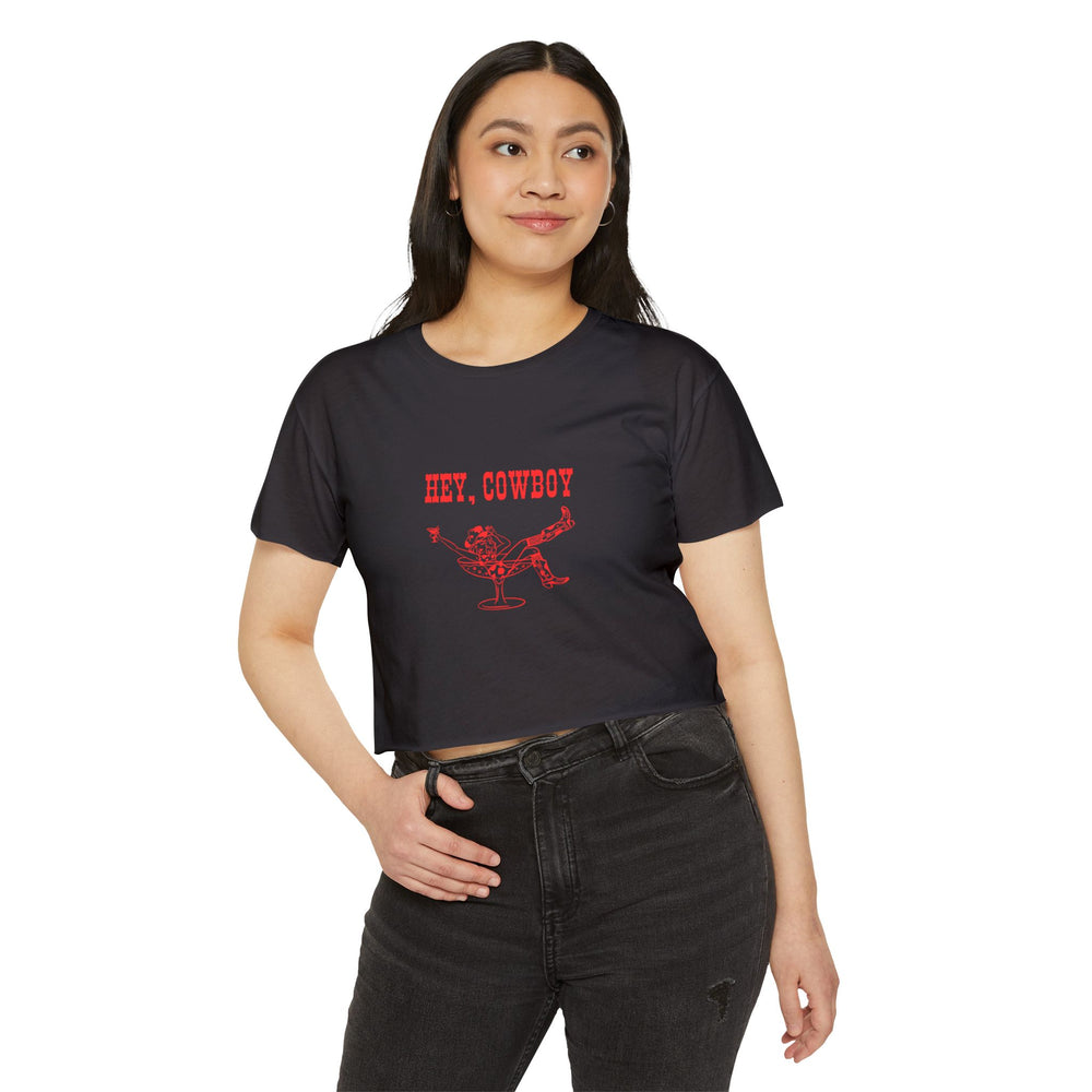 Hey, Cowboy - Women's Festival Crop Top