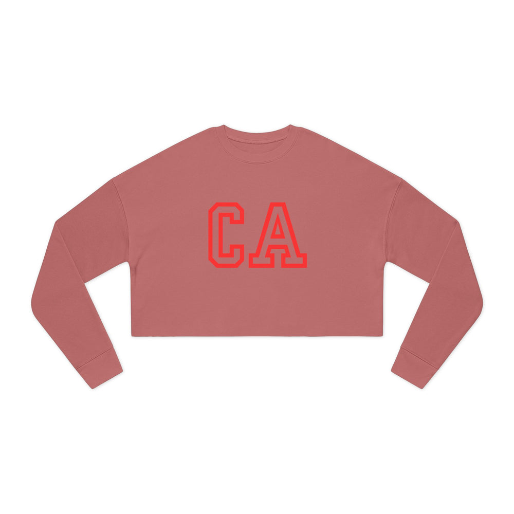 CA Women's Cropped Sweatshirt – Casual Cool with a Statement Edge 🌴✨