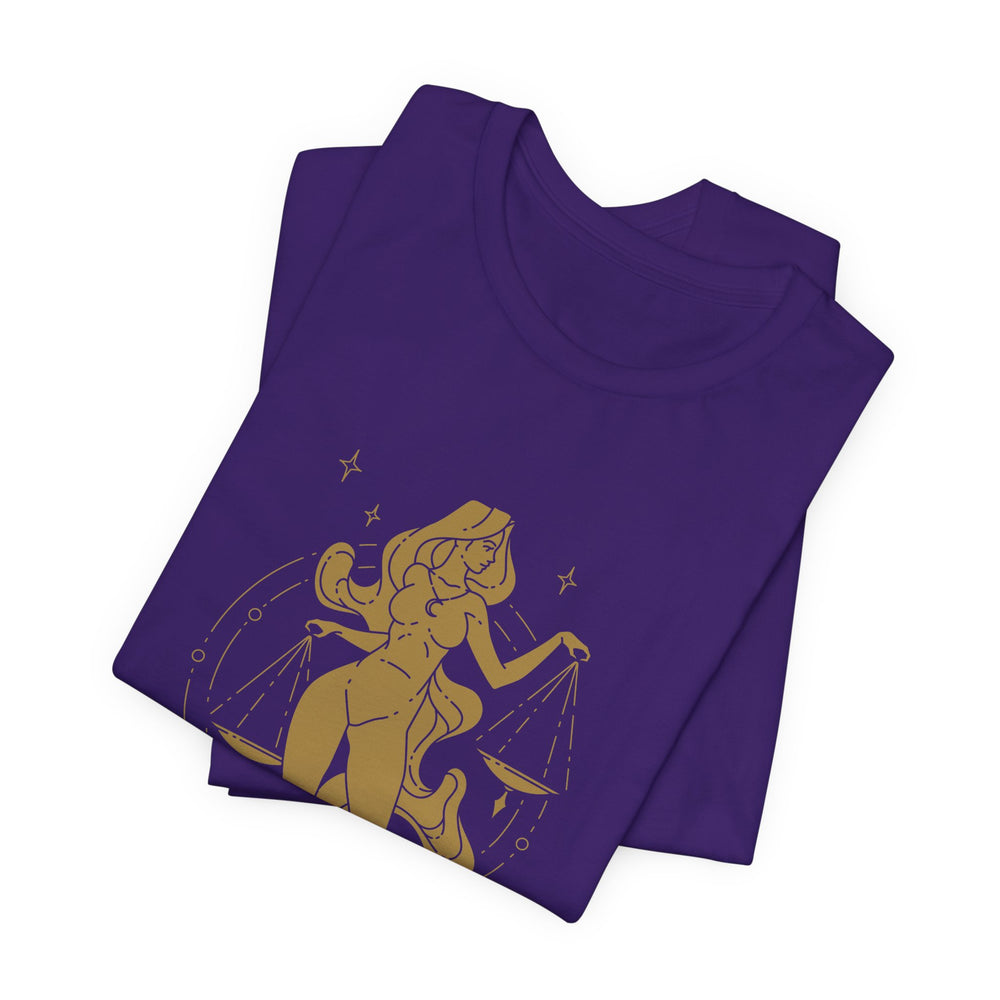 Libra Constellation Zodiac Short Sleeve Tee