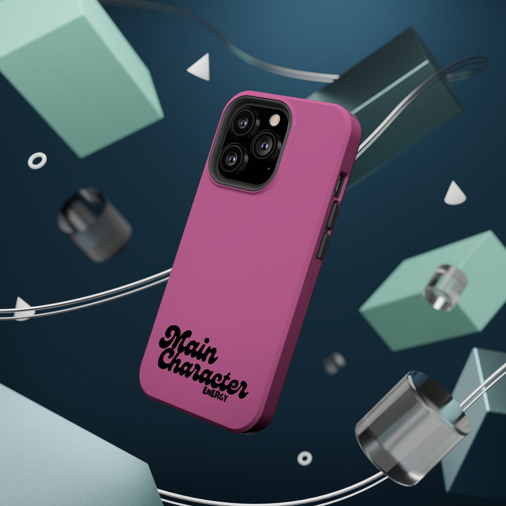 Main Character Energy Pink Edition Magnetic Tough iPhone 16, 15, 14, 13 Pro & Max Cases