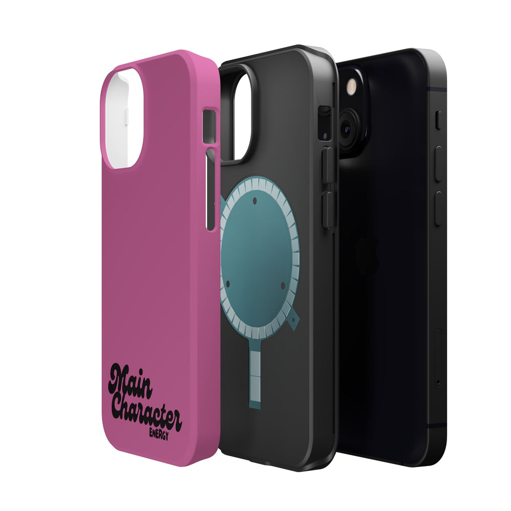 Main Character Energy Pink Edition Magnetic Tough iPhone 16, 15, 14, 13 Pro & Max Cases
