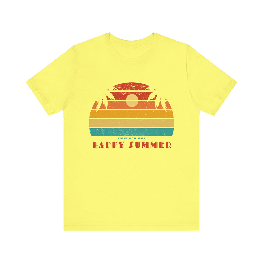 FIND ME AT THE BEACH- Unisex Jersey Short Sleeve Tee