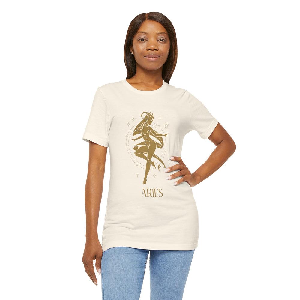 Aries Constellation Zodiac The Ram Men's Jersey Short Sleeve Tee