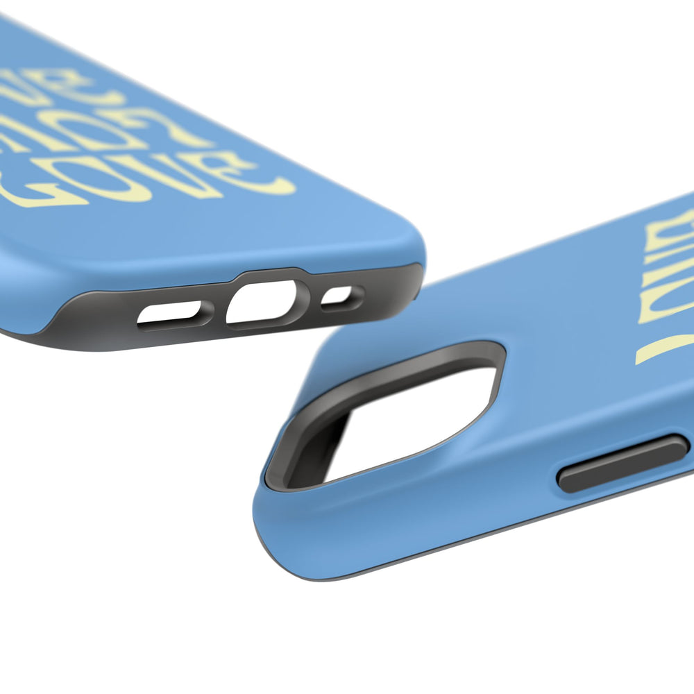 💙💛 Love Love Love – Blue & Yellow Magnetic Tough iPhone Case 💛💙