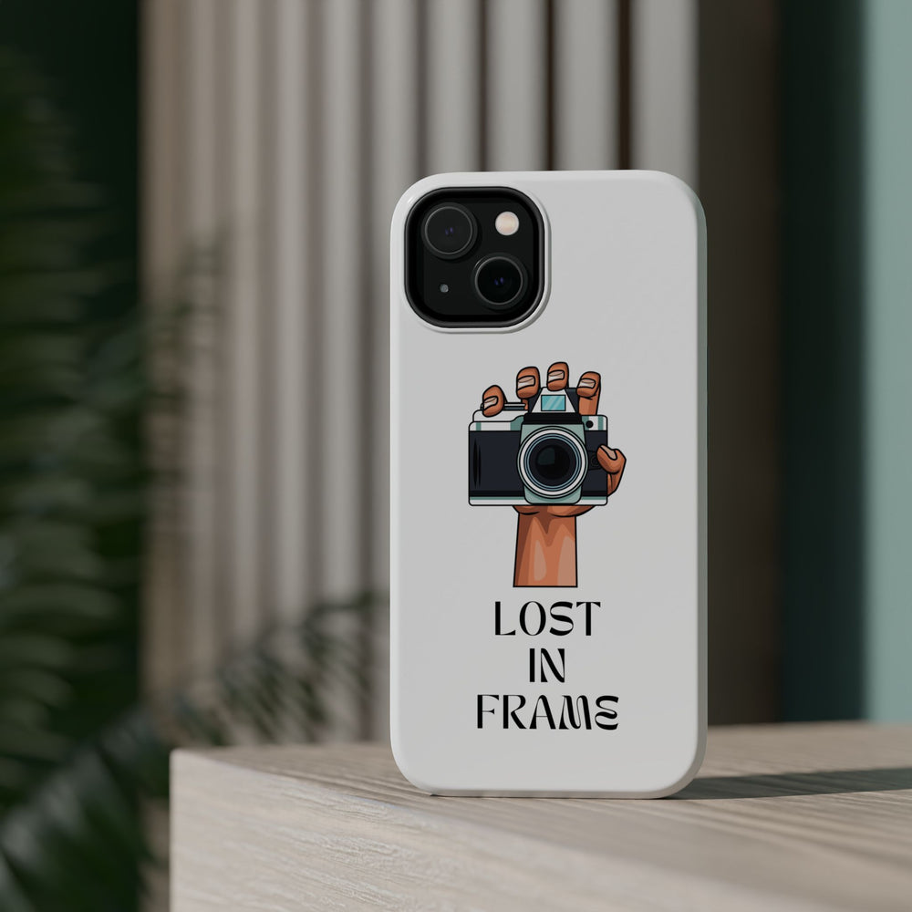 Lost in Frame Photog iPhone 14, iPhone 15, iPhone 16 Magnetic Tough Cases