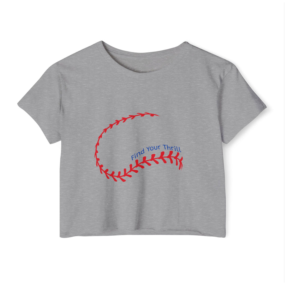 Find Your Thrill Baseball Women's Festival Crop Top