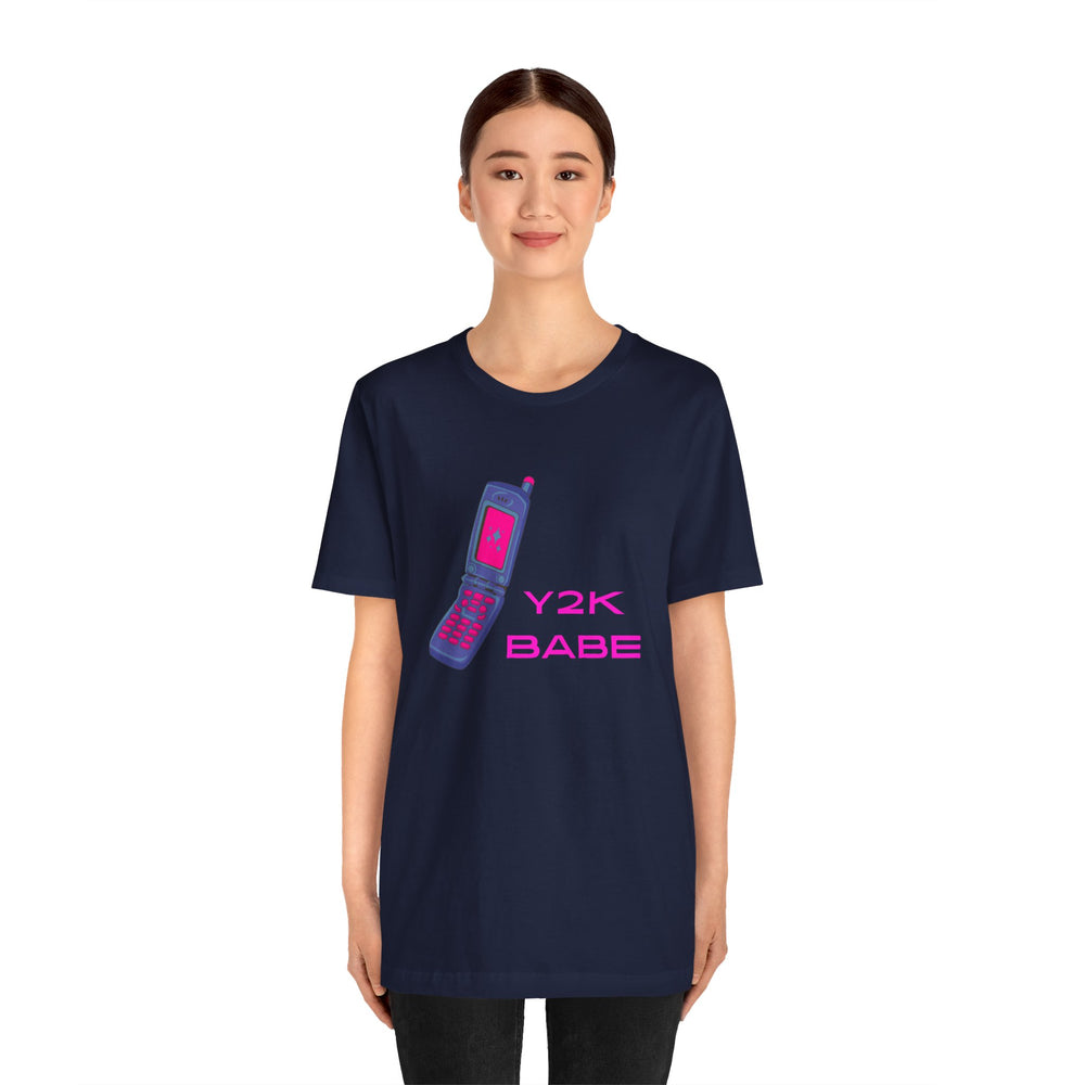 Y2K babe - flip phone - Short Sleeve Tee