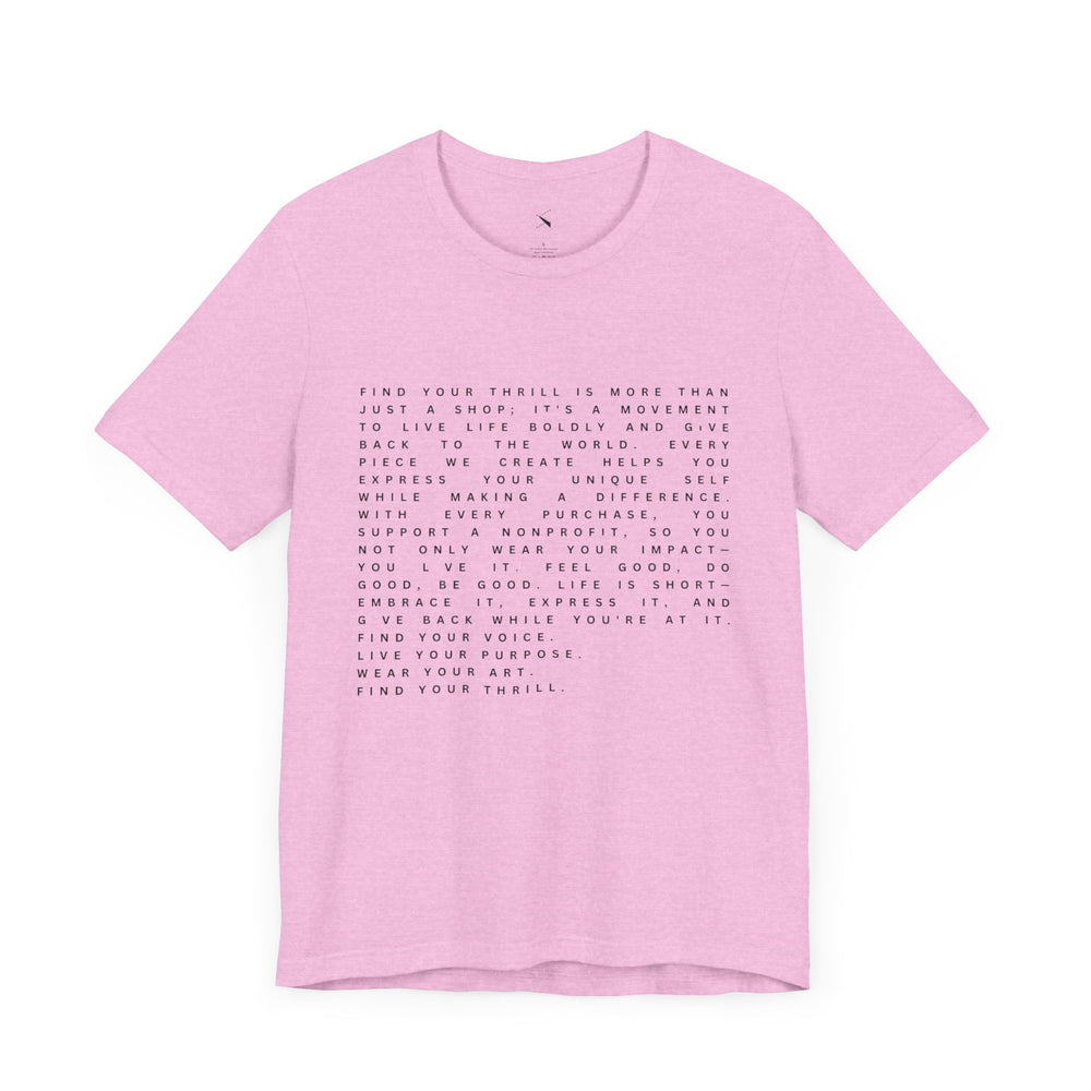 Find Your Thrill Mantra Men's T-Shirt – Wear Your Purpose, Live Your Adventure 🌎🔥